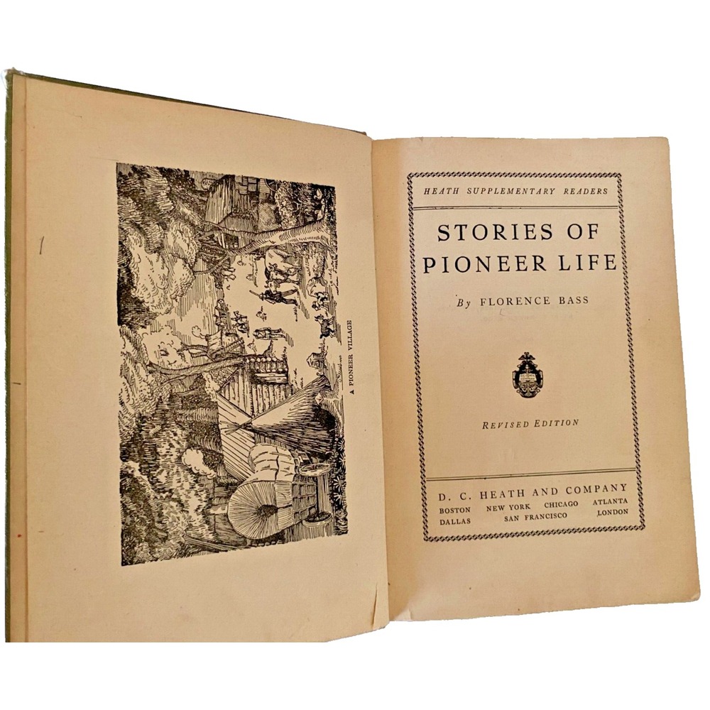 Antique Stories of Pioneer Life By Florence Bass 1928 Heath Supplementary Reader - Picture 4 of 5